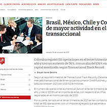 Brasil, Mxico, Chile y Colombia los de mayor actividad en el mercado transaccional